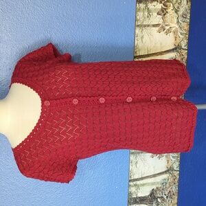 Open crochet top/vest